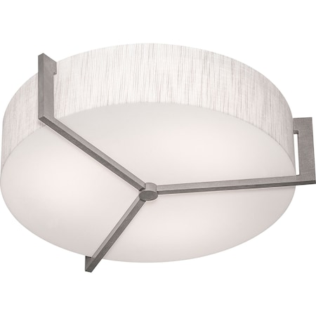 Afx Apex 17" LED Ceiling - Weathered Grey Finish - Jute Shade APF1524LAJUDWG-JT